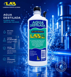 agua destilada premium acorsa | pureza y protección total