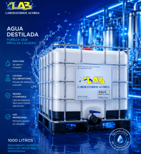agua destilada premium acorsa | pureza y protección total